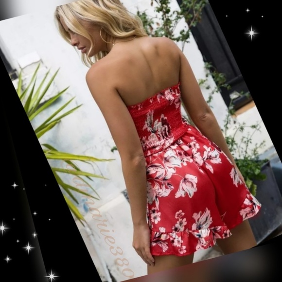 ❤️ HP ❤️🌴New Gorgeous Boho strapless Romper - Picture 2 of 5